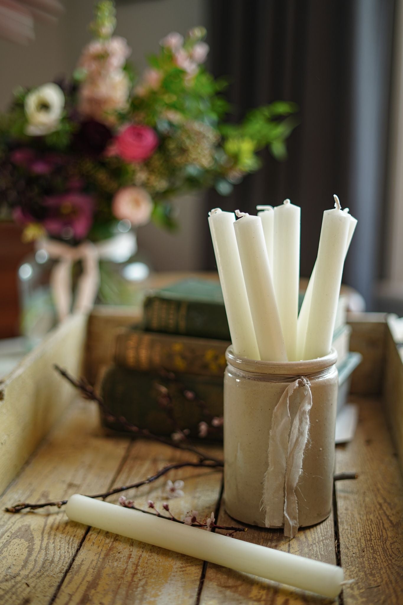 Dinner Candle Solid Colour Ivory